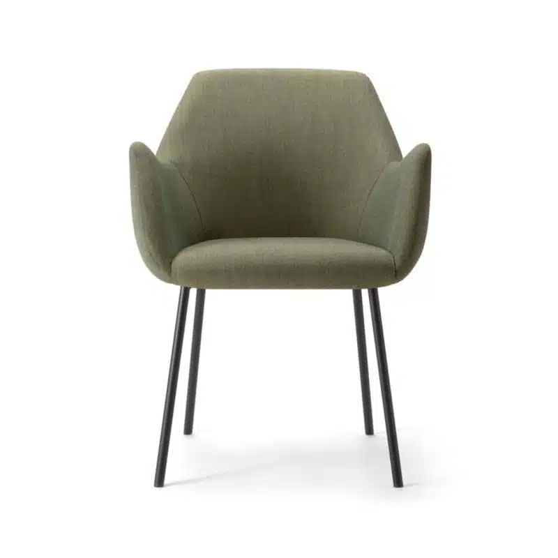 Kesy Armchair 04 DeFrae Contract Furniture Metal Legs