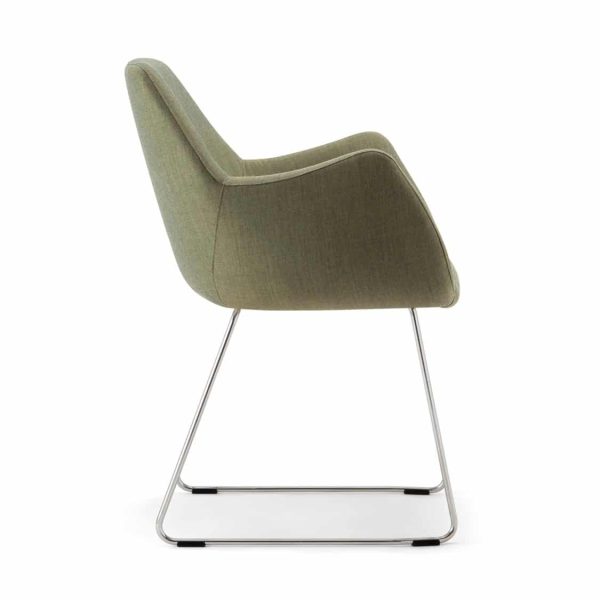Kesy Armchair 04 DeFrae Contract Furniture Sled Base