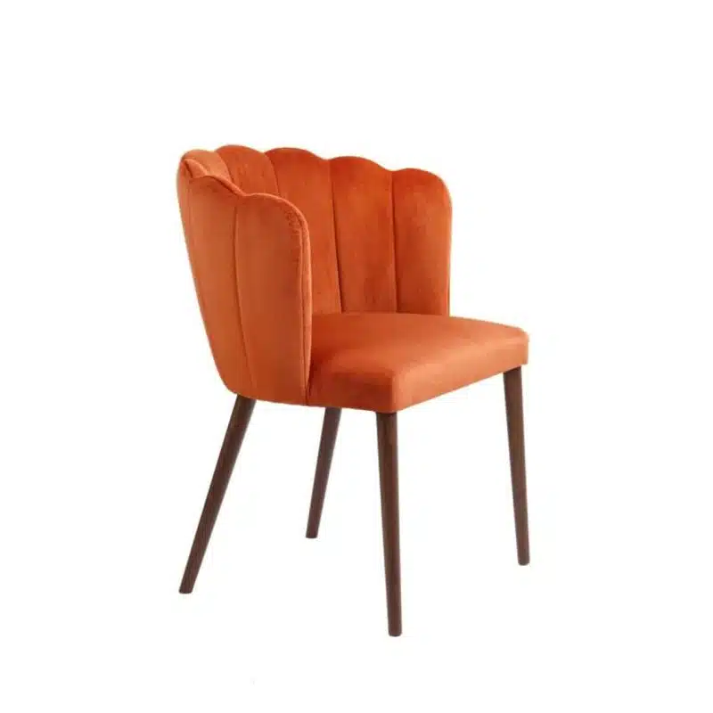 Megan armchair with fluted back Malina at DeFrae Contract Furniture