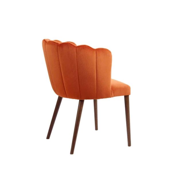 Megan armchair with fluted back Malina at DeFrae Contract Furniture