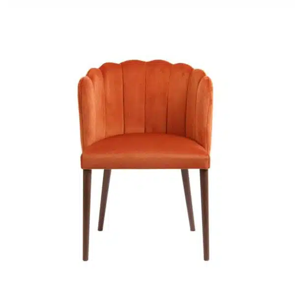 Megan armchair with fluted back Malina at DeFrae Contract Furniture