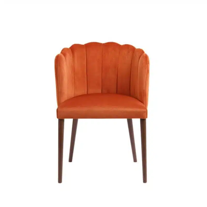 Megan armchair with fluted back Malina at DeFrae Contract Furniture