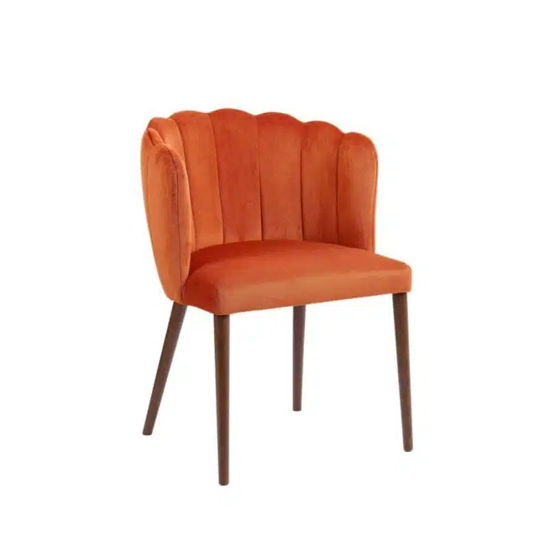 Megan armchair with fluted back Malina at DeFrae Contract Furniture