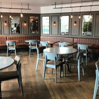 Oakland side chairs at The Pearson Rooms Canary Wharf London by DeFrae Contract Furniture 2