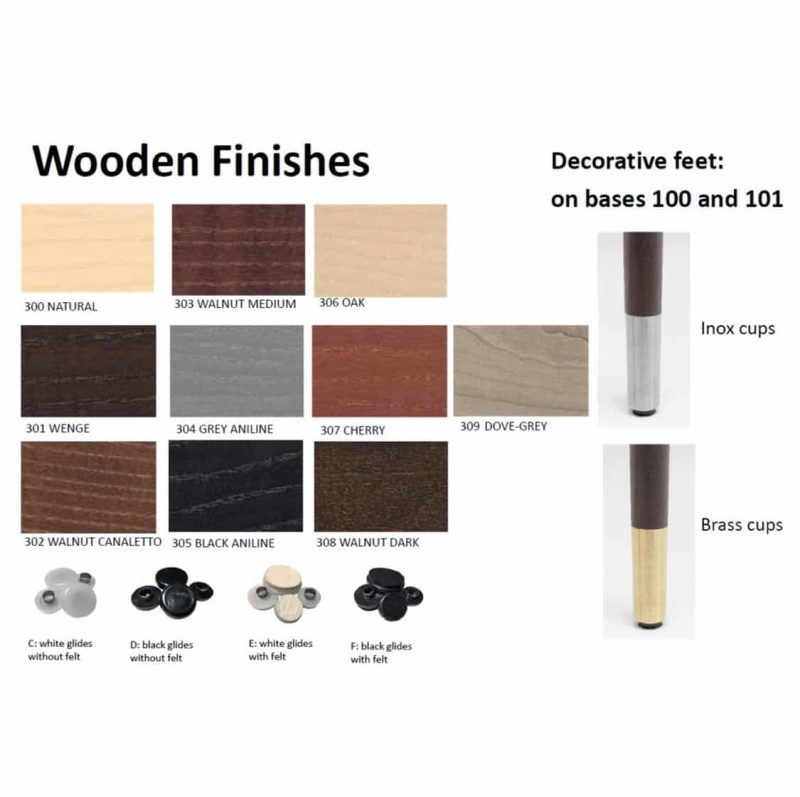 DeFrae Wooden Frame Finishes And Brass Shoes
