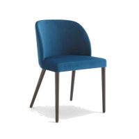 Camille Side Chair Malina at DeFrae Contract Furniture Wooden Legs