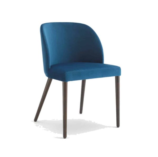 Camille Side Chair Malina at DeFrae Contract Furniture Wooden Legs