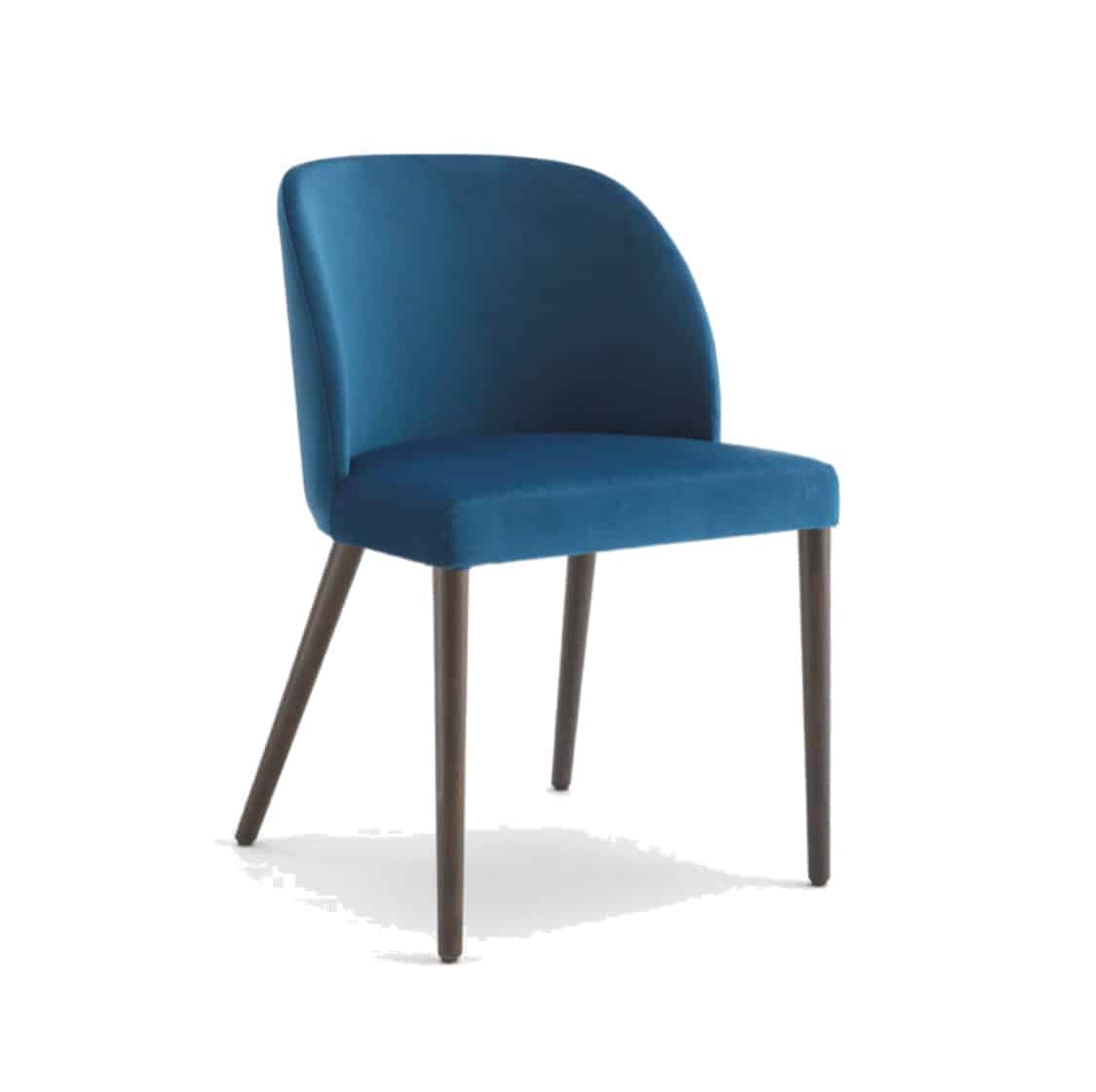 Camille Side Chair Malina at DeFrae Contract Furniture Wooden Legs