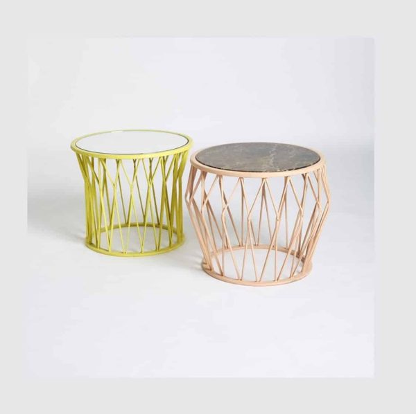 Rhombus Side Table at DeFrae Contract Furniture R10 and R20 Yellow