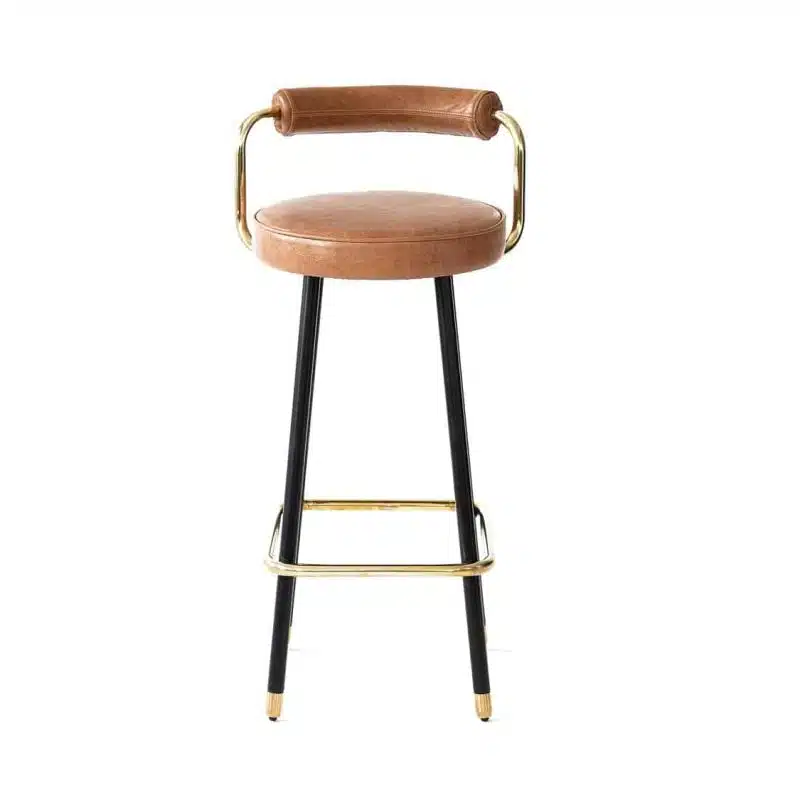 Block B Bar Stool from Topos Available From DeFrae Contract Furniture Front View