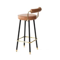 Block B Bar Stool from Topos Available From DeFrae Contract Furniture Side On View