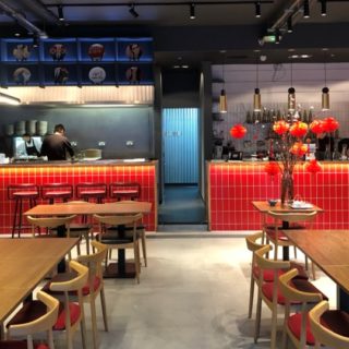 Restaurant furniture by DeFrae at Noodle and Beer Spitalfields London