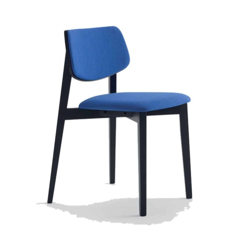 Alma Side Chair Wooden Restaurant Chair Upholstered Seat and back DeFrae Contract Furniture