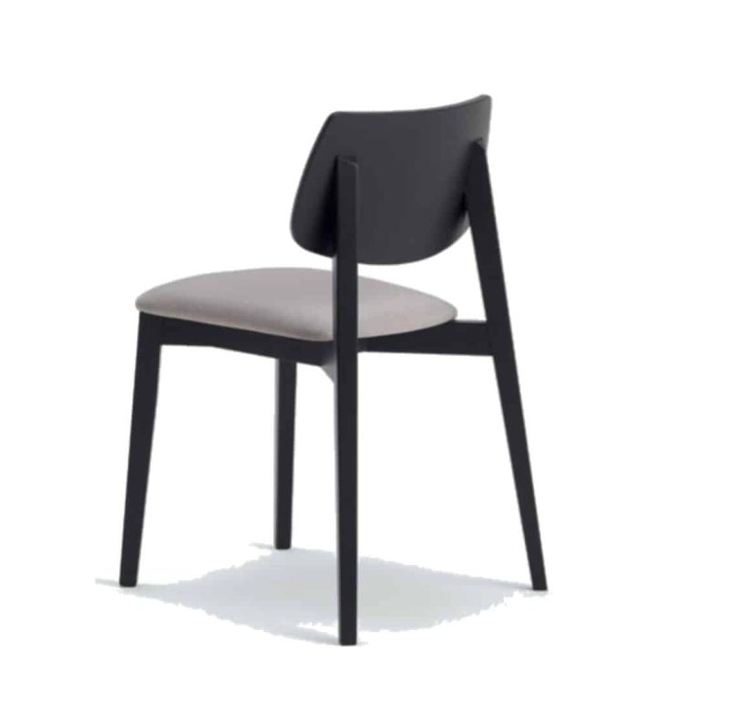 Alma Side Chair Wooden Restaurant Chair Weave Seat DeFrae Contract Furniture Back View