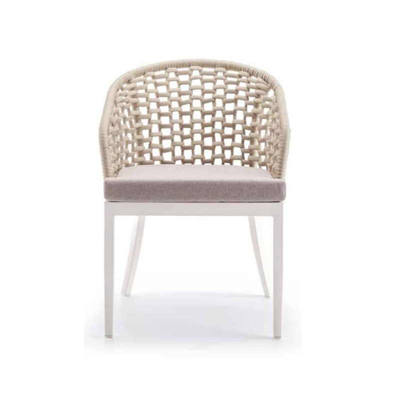Kos Armchair Outside Restaurant Bar Coffee Shop Cafe DeFrae Contract Furniture Beige