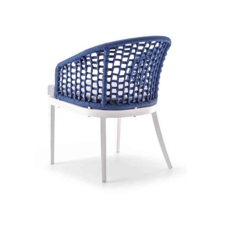 Kos Armchair Outside Restaurant Bar Coffee Shop Cafe DeFrae Contract Furniture Blue