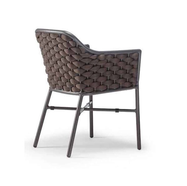 Panama Armchair Outside Restaurant Bar Coffee Shop Cafe DeFrae Contract Furniture Back View