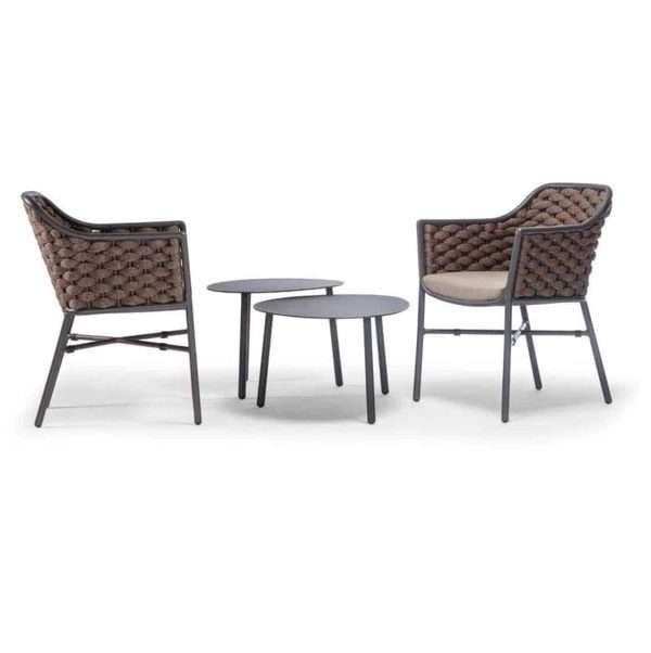 Panama Armchair Outside Restaurant Bar Coffee Shop Cafe DeFrae Contract Furniture Side View