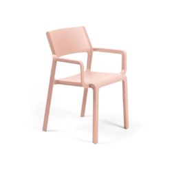 Trill Armchair outside outdoor chair restaurant bar coffee shop cafe DeFrae baby pink