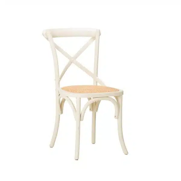 Gem Side Chair Cross Back Wooden Restaurant Chair DeFrae Contract Furniture