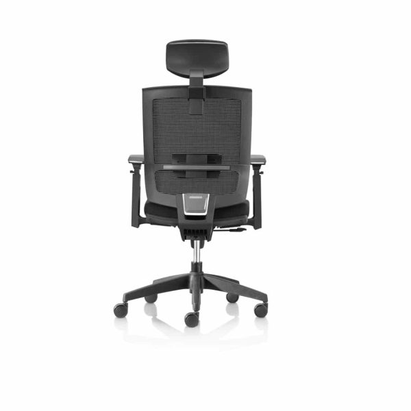 Granada Office Chair with headrest DeFrae Contract Furniture back view
