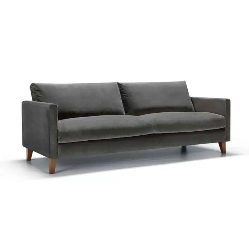 Impulse 3 Seater Sofa Grey DeFrae Contract Furniture Side