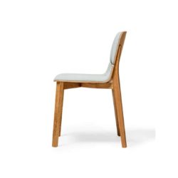 Leaf Side Chair Upholstered Natual Wood Restaurant Chair Ton at DeFrae Contract Furniture Side