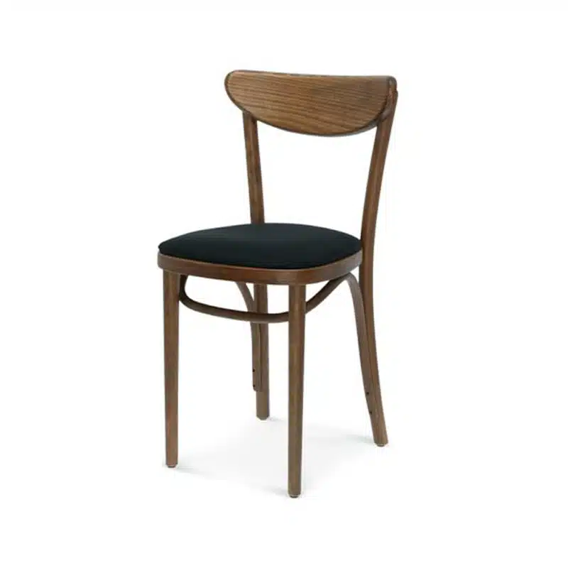 Leo Side Chair Bentwood Restaurant Chair Upholstered Seat DeFrae