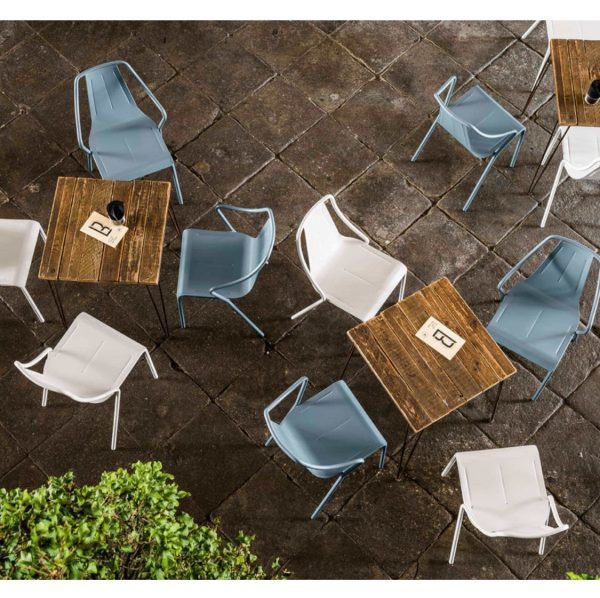 Ola Outside Side Chair Midj available from DeFrae Contract Furniture Outside Use in situ 2