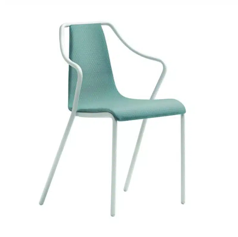 Ola Stackable Armchair Midj available from DeFrae Contract Furniture Leather