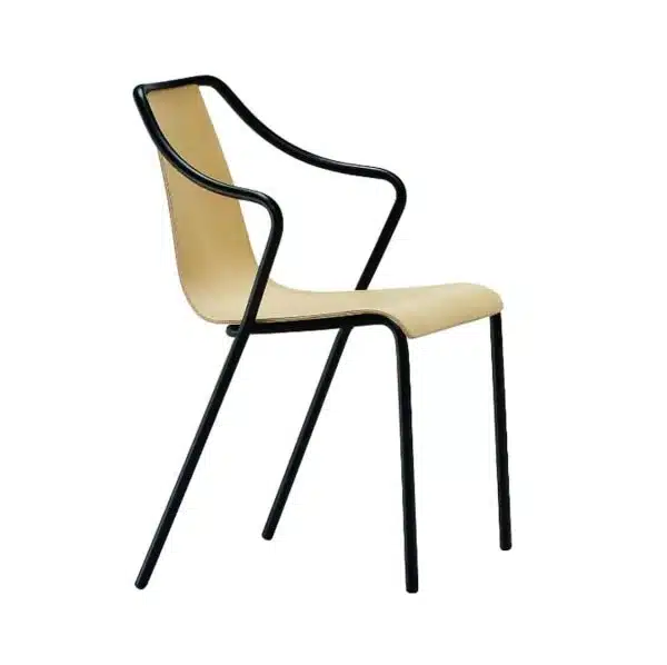 Ola Stackable Armchair Midj available from DeFrae Contract Furniture Wooden Frame