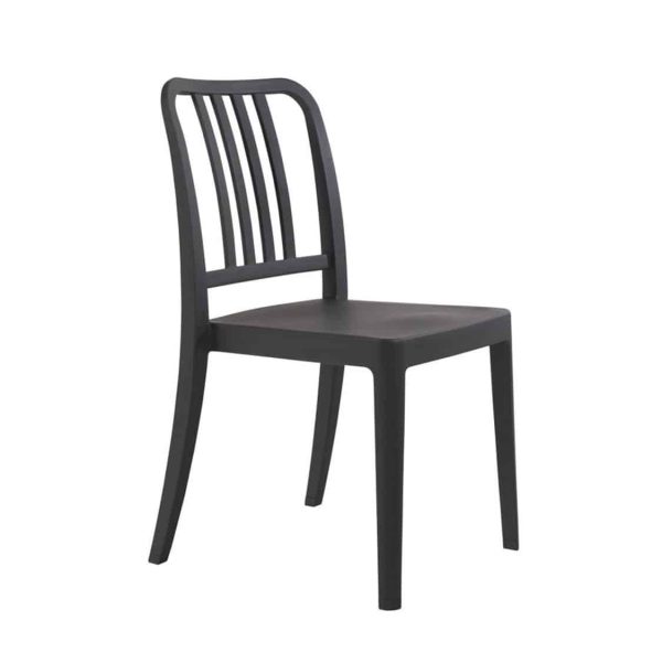 Roc side chair Classic Bistro Side Chair DeFrae Contract Furniture Anthracite