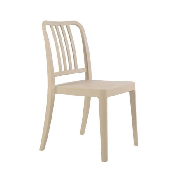Roc side chair Classic Bistro Side Chair DeFrae Contract Furniture Sand
