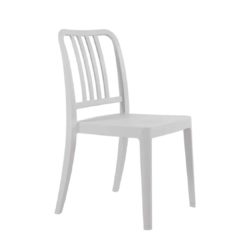 Roc side chair Classic Bistro Side Chair DeFrae Contract Furniture Whire