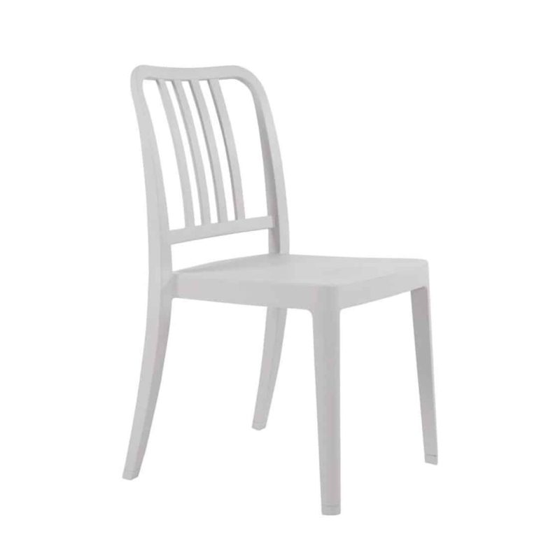 Roc side chair Classic Bistro Side Chair DeFrae Contract Furniture Whire