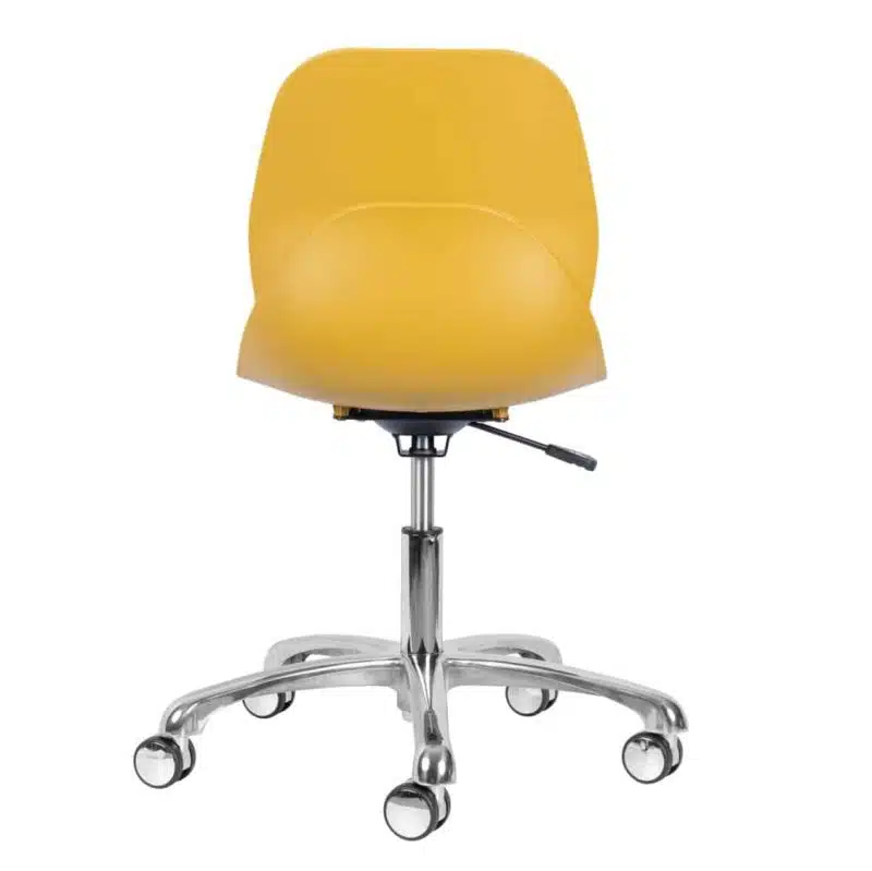 Shoreditch Office Chair DeFrae Contract Furniture Office Mustard Back View
