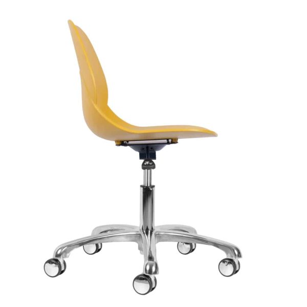 Shoreditch Office Chair DeFrae Contract Furniture Office Mustard Side View