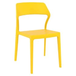 Snow Side Chair Outside DeFrae Contract Furniture Yellow