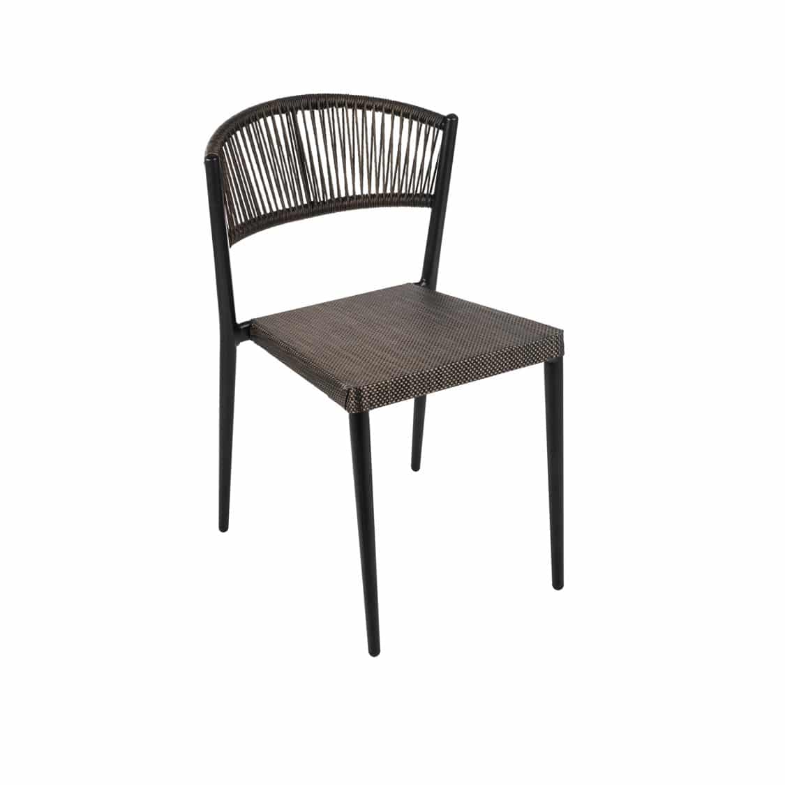 Vienna Side Chair DeFrae Contract Furniture Roped Back woven seat