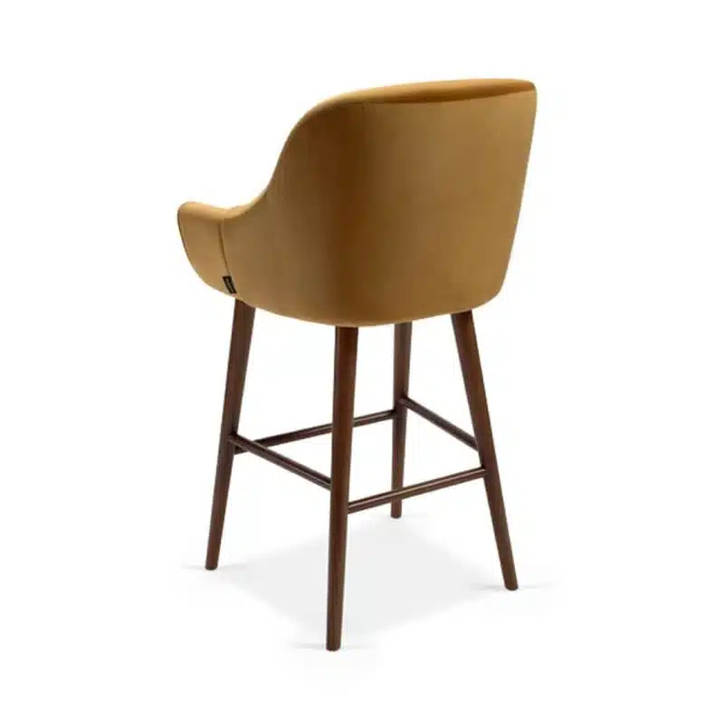 Ada Bar Stool DeFrae Contract Furniture mustard back view