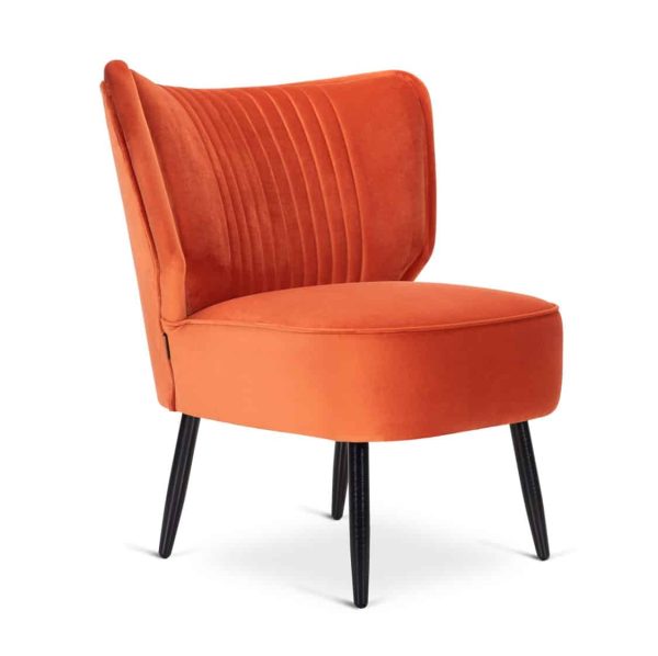 Alberta Cocktail Loung Chair with Fluted back DeFrae Contract Furniture