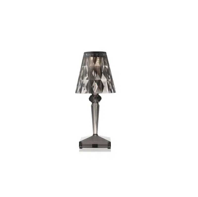 Battery Table Lamp from Kartell at DeFrae Contract Furniture Smoke Grey