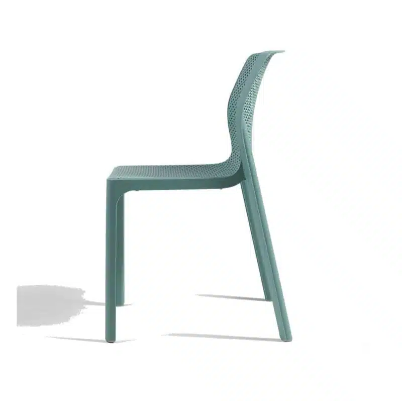 Bit Side Chair Mint Green Side View]