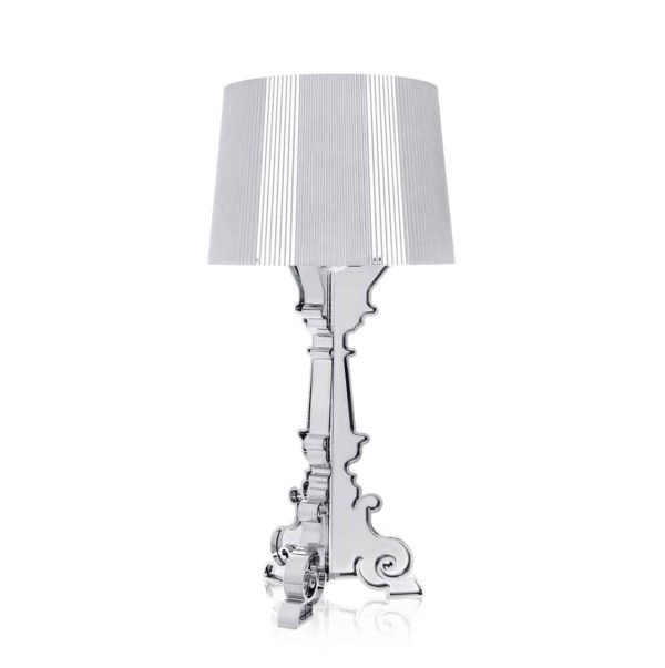 Bourgie Table Lamp from Kartell at DeFrae Contract Furniture Glossy white and silver
