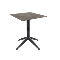 Braga Table base Taupe DeFrae Contract Furniture 700 Square Flip Top Cement Compact Laminate Top