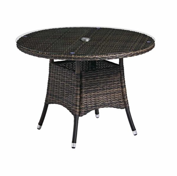 Clova Outdoor Table Lloyd Loom Style Rattan Table Outside DeFrae Contract Furniture