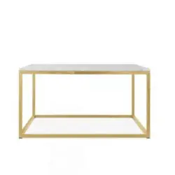 Fountain coffee table SQ DeFrae Contract Furniture brass frame
