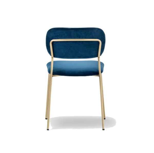 Jazz side chair from Pedrali at DeFrae Contract Furniture Blue Back View