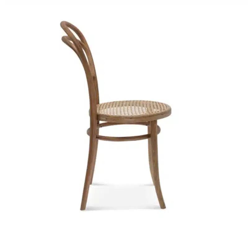 Levi side chair 14 classic bentwood chair DeFrae Contract Furniture Side View