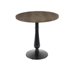 Manor Table base dining height black cast iron round table